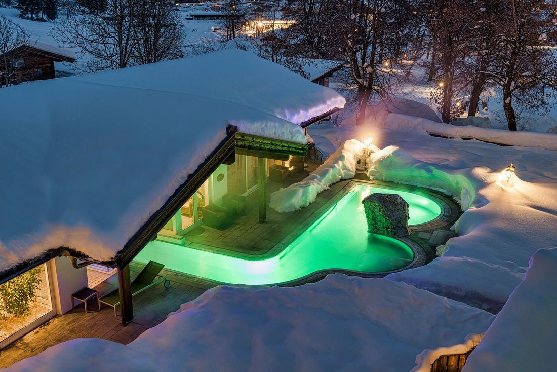 Außenpool im Wellnesshotel Unterwirt Reit im Winkl