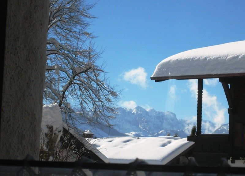 die Aussicht vom Balkon