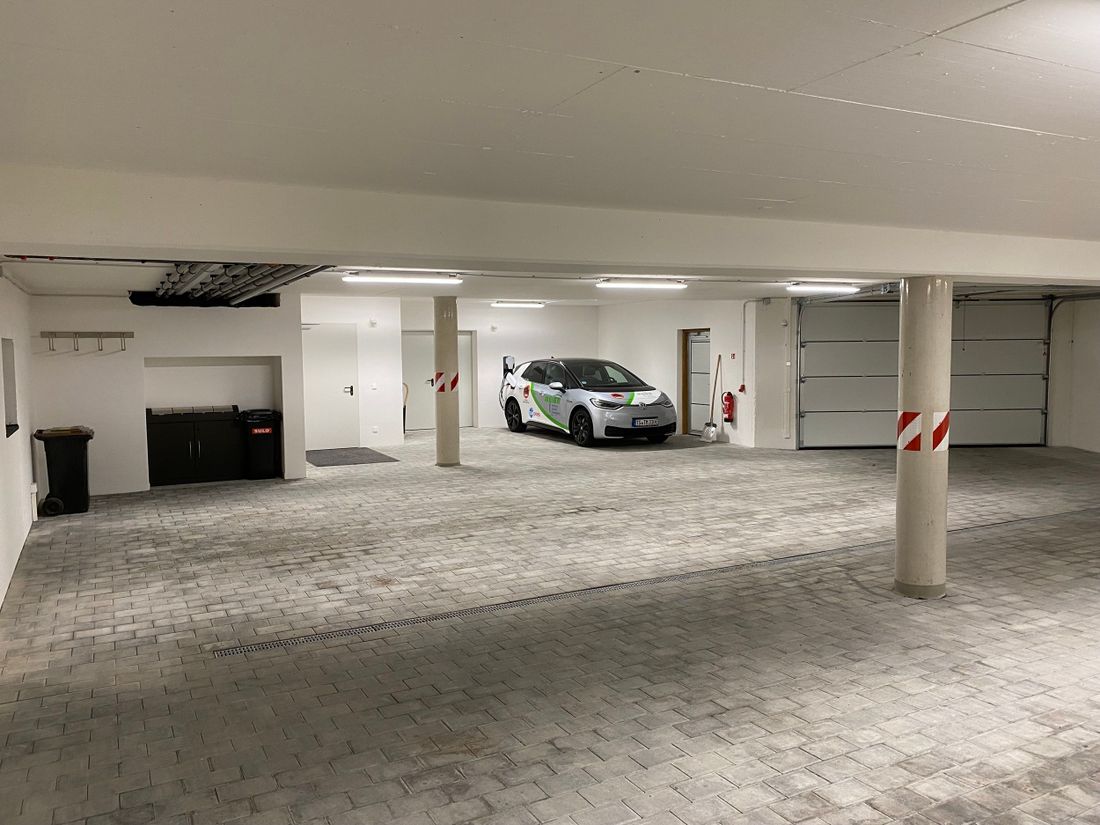 Tiefgarage mit Wallbox