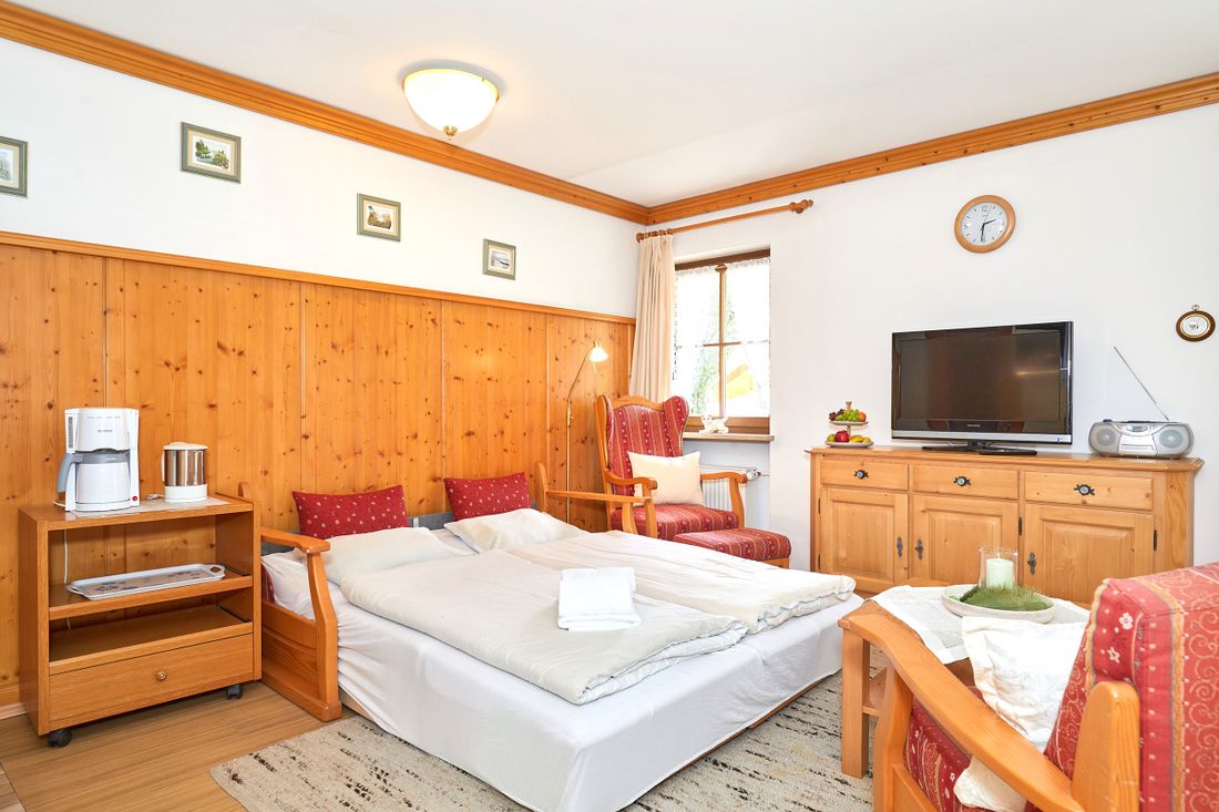 Die Couch kann als Couchbett benutzt werden