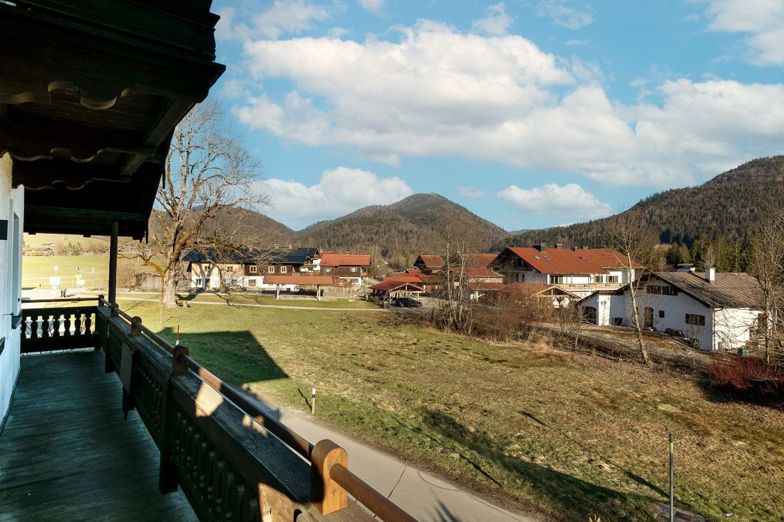 Blick vom Balkon
