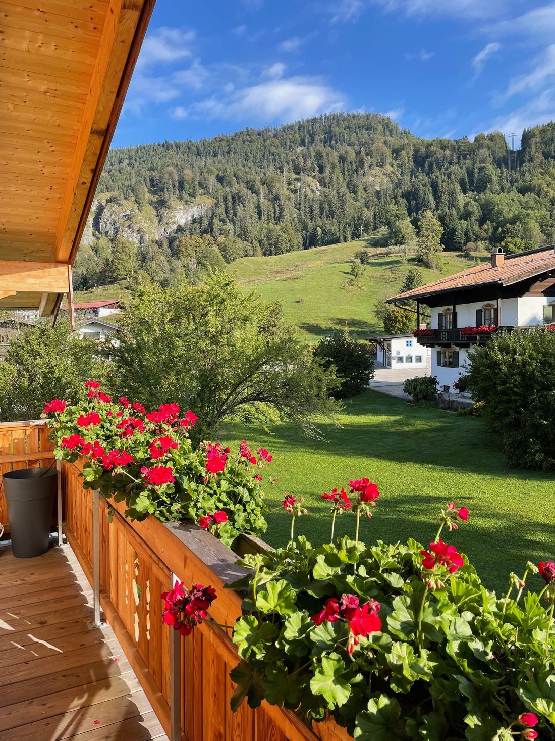 Blick vom Balkon