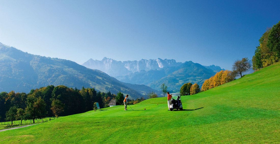 Golfen in den Bergen. Immer ein Erlebnis