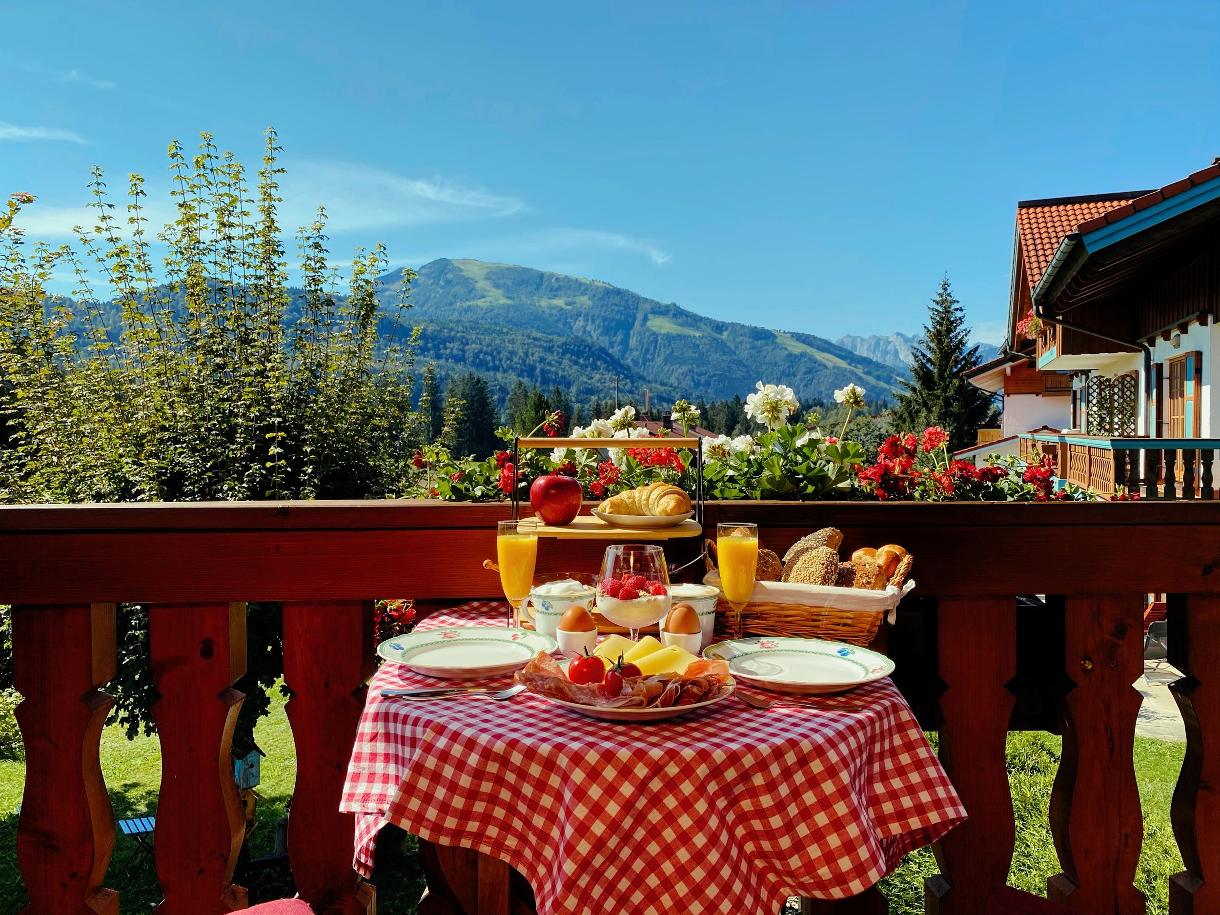 Ausblick vom Balkon