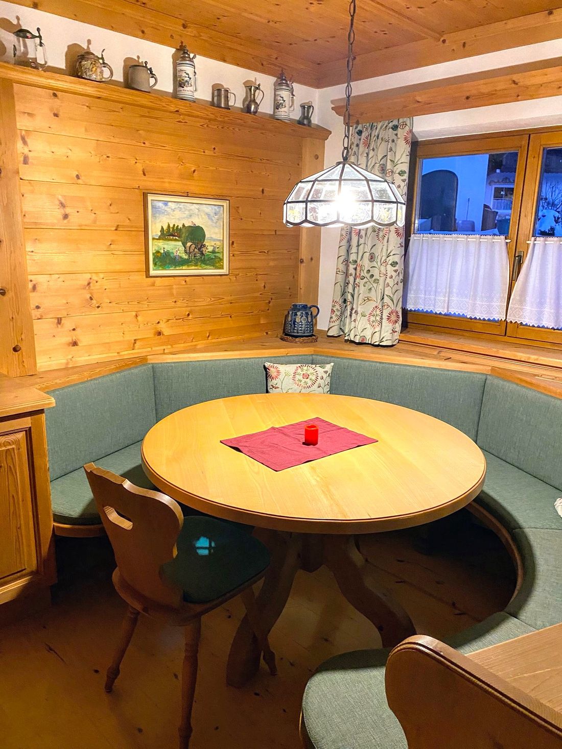 Der gemütliche Aufenthaltsraum im Knapphof